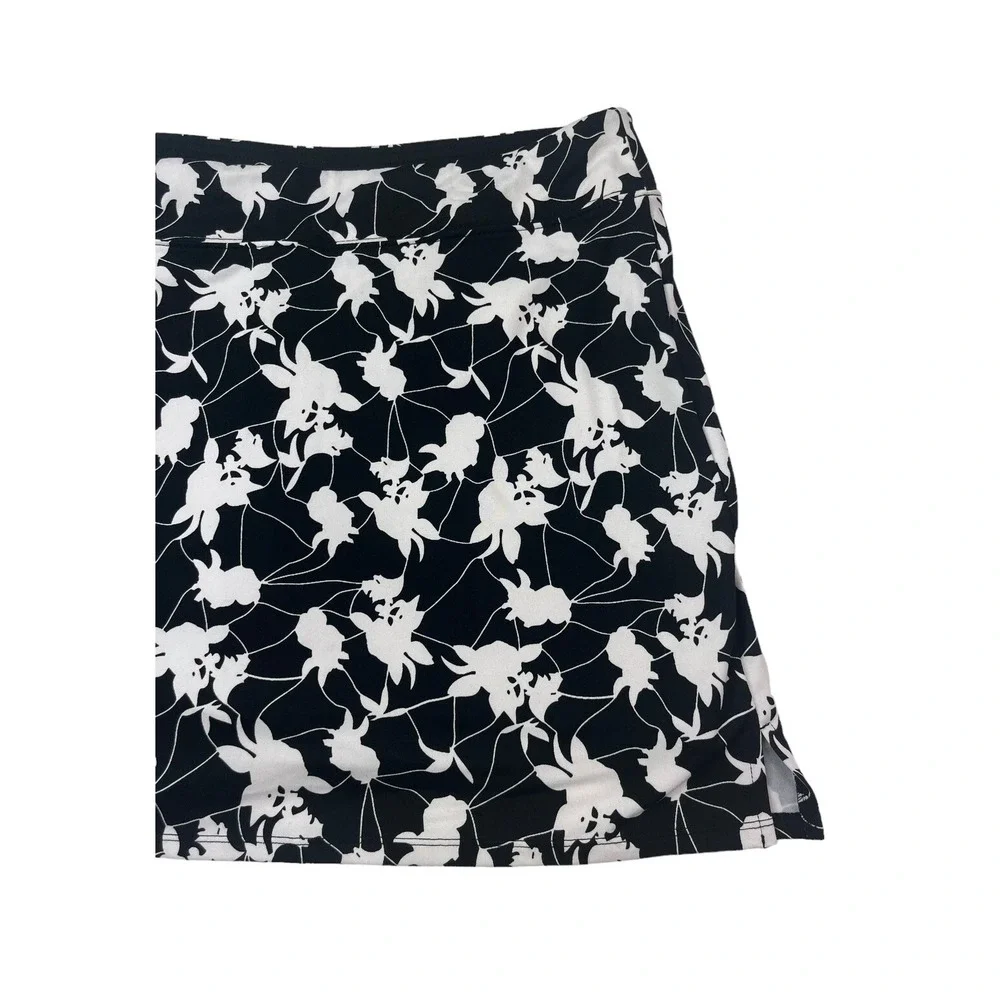 Tranquility by Colorado Clothing Womens Large Floral Elastic Waist Skirt Skort - Picture 12 of 16